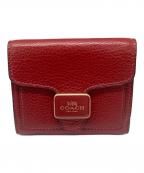 COACHコーチ）の古着「2つ折り財布」｜レッド
