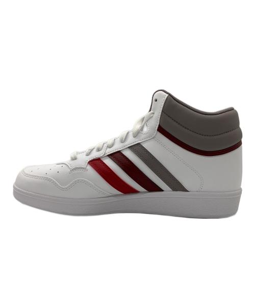 adidas（アディダス）adidas (アディダス) ハイカットスニーカー ホワイト×レッド サイズ:27の古着・服飾アイテム