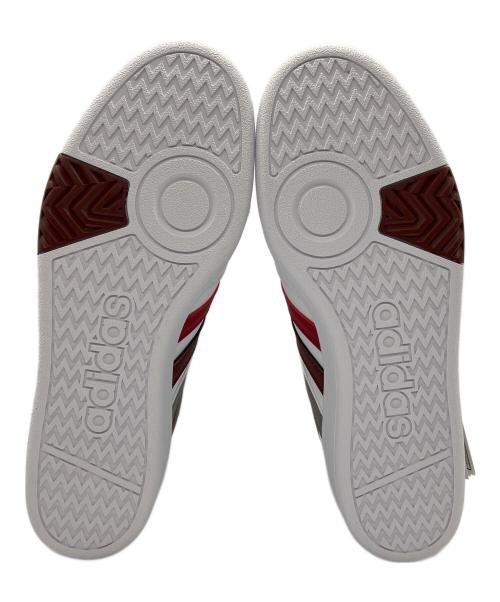 adidas（アディダス）adidas (アディダス) ハイカットスニーカー ホワイト×レッド サイズ:27の古着・服飾アイテム