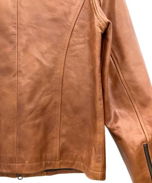 SCHAFFEN（シャッフェン）SCHAFFEN (シャッフェン) レザージャケット ブラウン サイズ:SIZE 2の古着・服飾アイテム