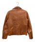 SCHAFFEN (シャッフェン) レザージャケット ブラウン サイズ:SIZE 2：7000円