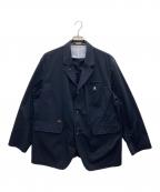 UNDERCOVERアンダーカバー）の古着「T/Cツイルパッカリングルーズジャケット」｜ネイビー
