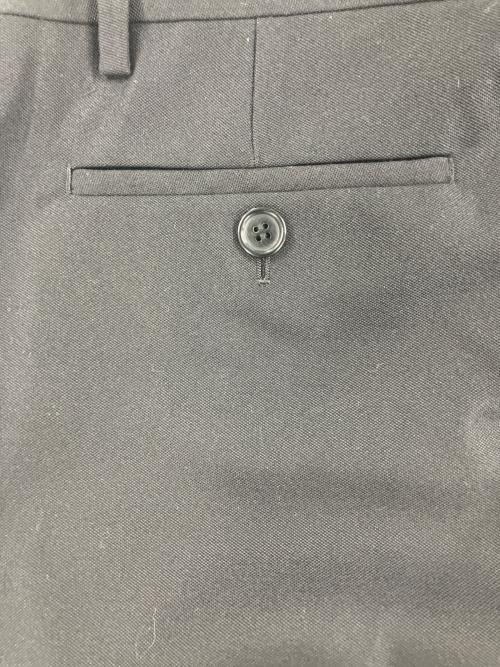UNDERCOVER（アンダーカバー）UNDERCOVER (アンダーカバー) ドビーウール ピンタック スリムスラックス ブラック サイズ:3の古着・服飾アイテム