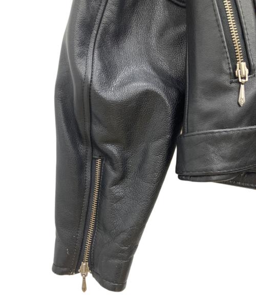 HARLEY-DAVIDSON（ハーレーダビッドソン）HARLEY-DAVIDSON (ハーレーダビッドソン) ダブルライダースレザージャケット ブラック サイズ:40の古着・服飾アイテム