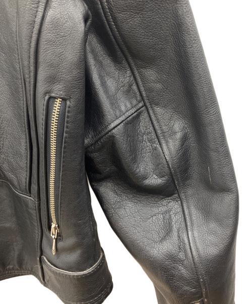 HARLEY-DAVIDSON（ハーレーダビッドソン）HARLEY-DAVIDSON (ハーレーダビッドソン) ダブルライダースレザージャケット ブラック サイズ:40の古着・服飾アイテム