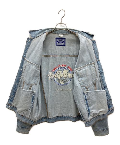Hard Rock cafe（ハードロックカフェ）Hard Rock cafe (ハードロックカフェ) デニムジャケット インディゴ サイズ:XLの古着・服飾アイテム