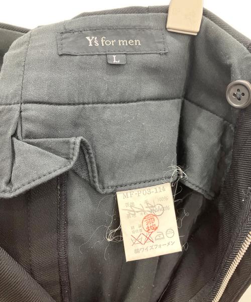 Y's for men（ワイズフォーメン）Y's for men (ワイズフォーメン) タックパンツ ブラック サイズ:Lの古着・服飾アイテム