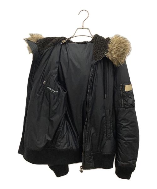 DOLCE & GABBANA（ドルチェ＆ガッバーナ）DOLCE & GABBANA (ドルチェ＆ガッバーナ) 中綿ジャケット ブラック サイズ:46の古着・服飾アイテム