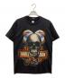 HARLEY-DAVIDSON（ハーレーダビッドソン）の古着「半袖カットソー SKULL EAGLE」｜ブラック