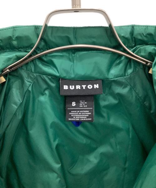 BURTON（バートン）BURTON (バートン) 中綿ジャケット グリーン サイズ:Sの古着・服飾アイテム