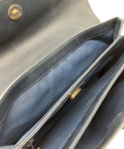 GUCCI（グッチ）GUCCI (グッチ) ハンドバッグ グレー×ネイビーの古着・服飾アイテム