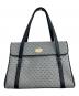 GUCCI（グッチ）の古着「ハンドバッグ」｜グレー×ネイビー
