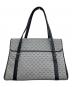GUCCI (グッチ) ハンドバッグ グレー×ネイビー：20000円