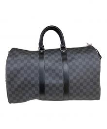 LOUIS VUITTON（ルイ ヴィトン）の古着「キーポル・バンドリエール45」｜ブラック