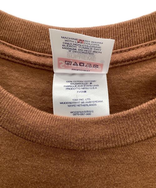 SUPREME（シュプリーム）SUPREME (シュプリーム) 半袖カットソー ブラウン サイズ:Mの古着・服飾アイテム