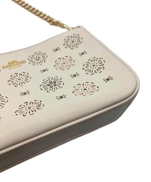 COACH（コーチ）COACH (コーチ) チェーンショルダーバッグ ホワイトの古着・服飾アイテム
