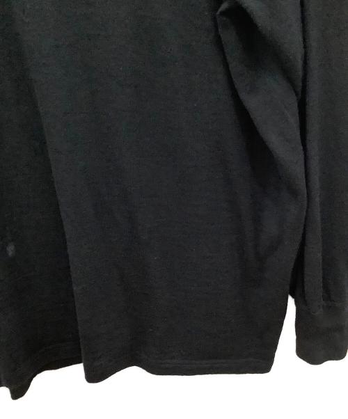 Graphpaper（グラフペーパー）Graphpaper (グラフペーパー) 薄手ニット　Washable Wool Crew Neck Big Tee ブラック サイズ: Freeの古着・服飾アイテム