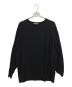 Graphpaper（グラフペーパー）の古着「薄手ニット　Washable Wool Crew Neck Big Tee」｜ブラック