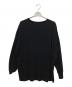 Graphpaper (グラフペーパー) 薄手ニット　Washable Wool Crew Neck Big Tee ブラック サイズ: Free：6000円