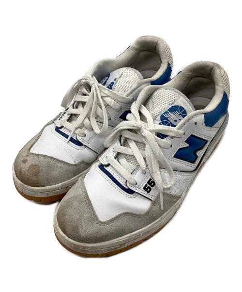 NEW BALANCE（ニューバランス）NEW BALANCE (ニューバランス) スニーカー BB550ESA ホワイト×ブルー サイズ:28.5の古着・服飾アイテム