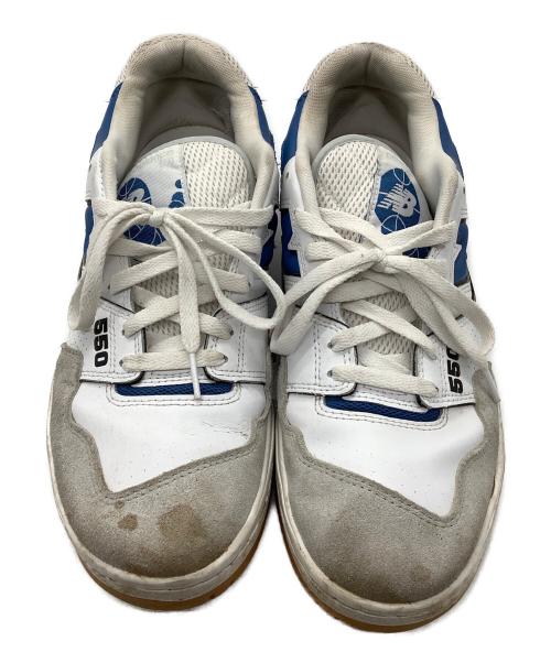 NEW BALANCE（ニューバランス）NEW BALANCE (ニューバランス) スニーカー BB550ESA ホワイト×ブルー サイズ:28.5の古着・服飾アイテム