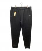 CarHarttカーハート）の古着「スウェットパンツ　CarHartt　ブラック　BN-5307　RELAXED FIT MIDWEIGHT TAPERED SWEATPANT」｜ブラック