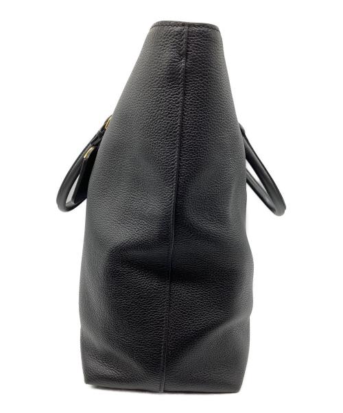 PRADA（プラダ）PRADA (プラダ) 2WAYレザートートバッグ ヴィッテロダイノ1201 ブラックの古着・服飾アイテム