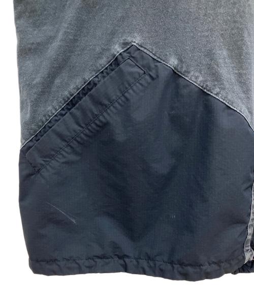 Schott（ショット）Schott (ショット) REMI RELIEF (レミレリーフ) 半袖カーディガン　アンカットバウンド グレー サイズ:Mの古着・服飾アイテム
