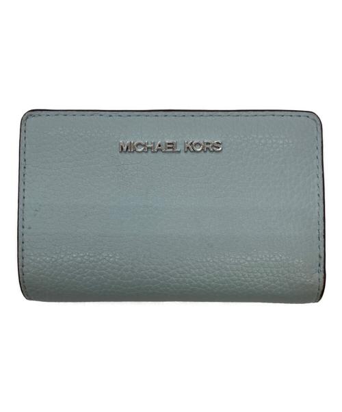 MICHAEL KORS（マイケルコース）MICHAEL KORS (マイケルコース) 2つ折り財布 スカイブルーの古着・服飾アイテム
