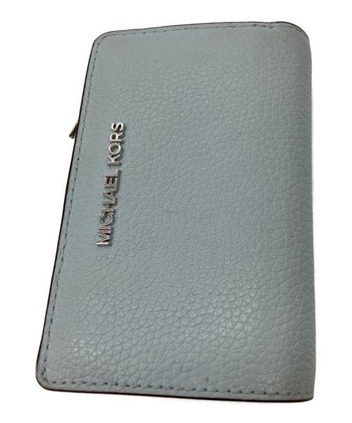 MICHAEL KORS（マイケルコース）MICHAEL KORS (マイケルコース) 2つ折り財布 スカイブルーの古着・服飾アイテム