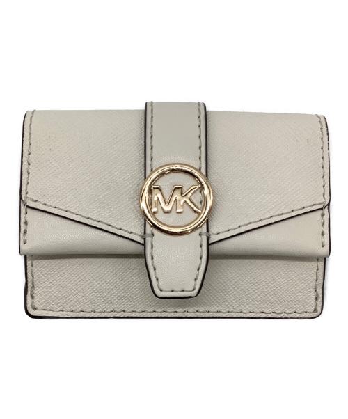 MICHAEL KORS（マイケルコース）MICHAEL KORS (マイケルコース) 3つ折り財布 アイボリーの古着・服飾アイテム