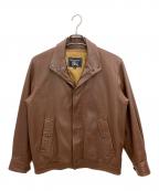 Burberry'sバーバリーズ）の古着「レザージャケット」｜ブラウン