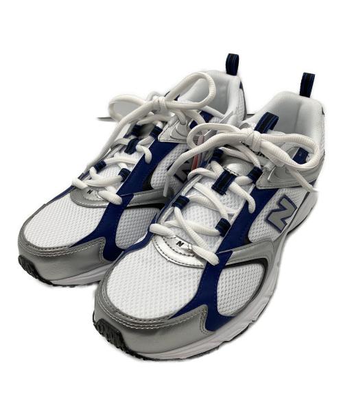 NEW BALANCE（ニューバランス）NEW BALANCE (ニューバランス) ローカットスニーカー ブルー×ホワイト サイズ:27 未使用品の古着・服飾アイテム