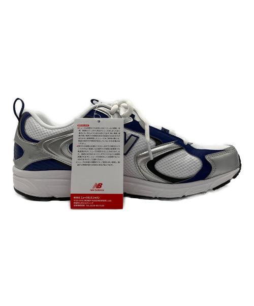 NEW BALANCE（ニューバランス）NEW BALANCE (ニューバランス) ローカットスニーカー ブルー×ホワイト サイズ:27 未使用品の古着・服飾アイテム