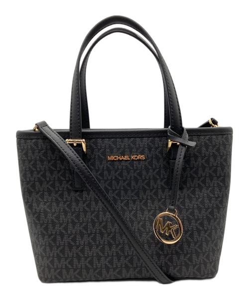 MICHAEL KORS（マイケルコース）MICHAEL KORS (マイケルコース) 2WAYバッグ ブラックの古着・服飾アイテム