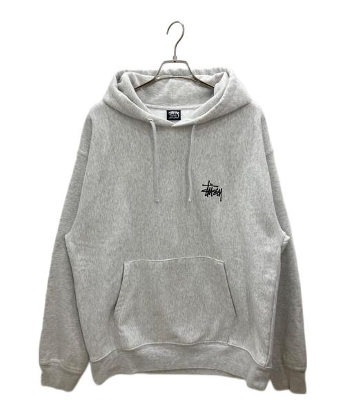 stussy（ステューシー）stussy (ステューシー) パーカー  ライトグレー サイズ:SIZE XLの古着・服飾アイテム