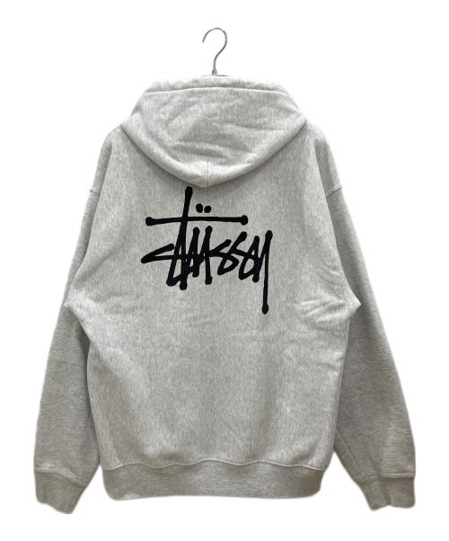 stussy（ステューシー）stussy (ステューシー) パーカー  ライトグレー サイズ:SIZE XLの古着・服飾アイテム
