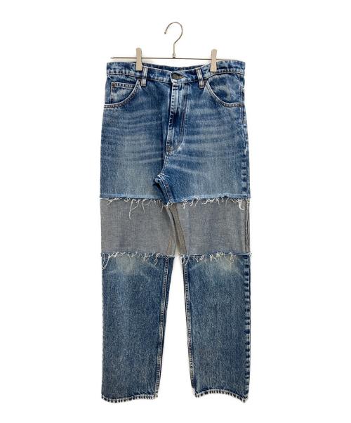Maison Margiela（メゾンマルジェラ）Maison Margiela (メゾンマルジェラ) Splicedデニムパンツ インディゴ サイズ:40の古着・服飾アイテム