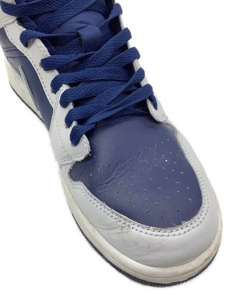 NIKE（ナイキ）NIKE (ナイキ) AIR JODAN 1 MID BLUE VOID ホワイト×ネイビー サイズ:26.5の古着・服飾アイテム