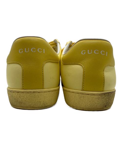 GUCCI（グッチ）GUCCI (グッチ) ローカットスニーカー イエロー サイズ:38の古着・服飾アイテム