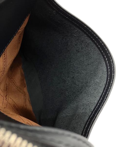 LONGCHAMP（ロンシャン）LONGCHAMP (ロンシャン) レザーショルダーバッグ ブラックの古着・服飾アイテム