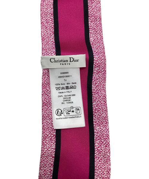 Christian Dior（クリスチャン ディオール）Christian Dior (クリスチャン ディオール) シルクスカーフ ピンクの古着・服飾アイテム