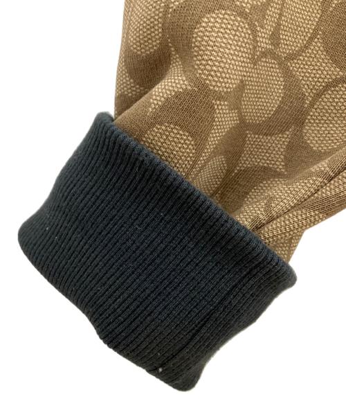 COACH（コーチ）COACH (コーチ) ジップパーカー　シグネチャー ベージュ サイズ:XSの古着・服飾アイテム