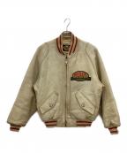 HARLEY-DAVIDSONハーレーダビッドソン）の古着「レザージャケット　イーグルタグ 90s 韓国製」｜ベージュ