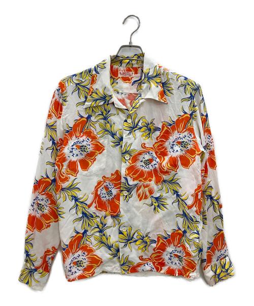 Sun Surf（サンサーフ）Sun Surf (サンサーフ) 長袖アロハシャツ ホワイト サイズ:Ｍの古着・服飾アイテム