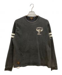 VANSON（バンソン）の古着「長袖カットソー」｜ブラック