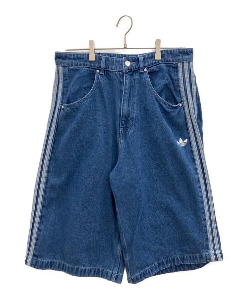 adidas（アディダス）adidas (アディダス) ハーフデニムパンツ ブルー サイズ:SIZE 86cm (W34)の古着・服飾アイテム
