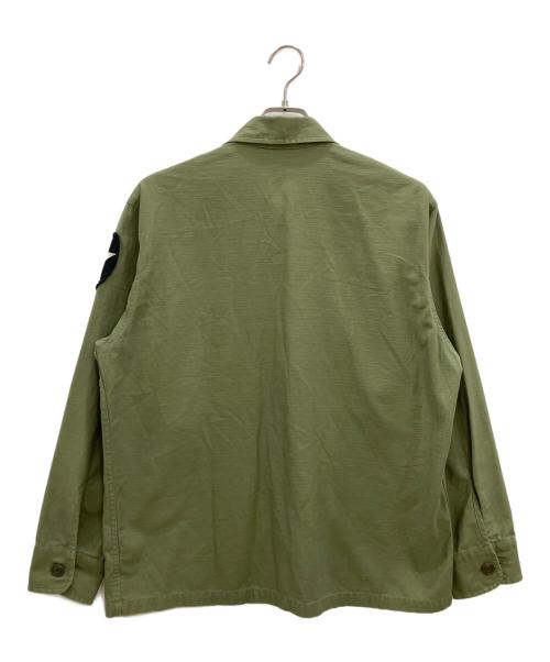 ALPHA（アルファ）ALPHA (アルファ) ミリタリーシャツ オリーブ サイズ:Ｍの古着・服飾アイテム
