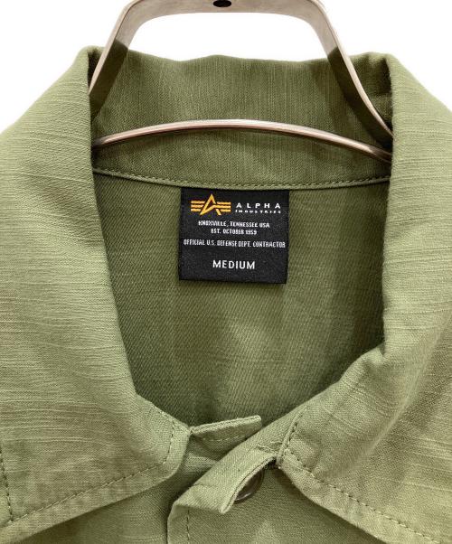 ALPHA（アルファ）ALPHA (アルファ) ミリタリーシャツ オリーブ サイズ:Ｍの古着・服飾アイテム