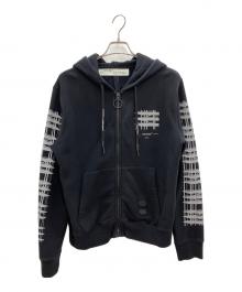 OFFWHITE（オフホワイト）の古着「ジップアップスウェット」｜ブラック